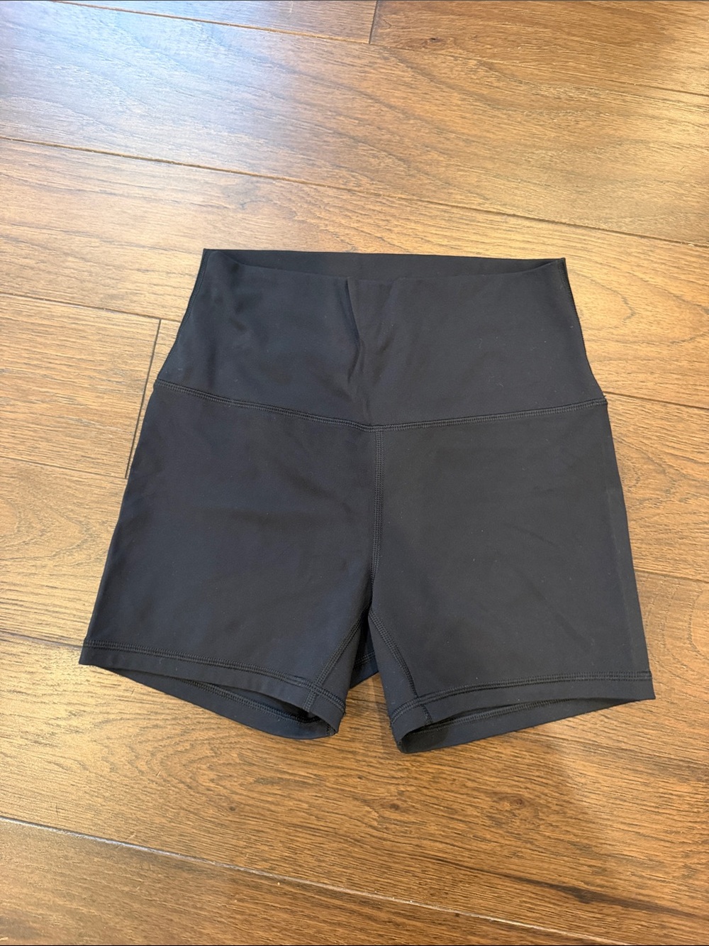 High-Waist Black Women’s Active Biker Shorts XS ? - C72-033